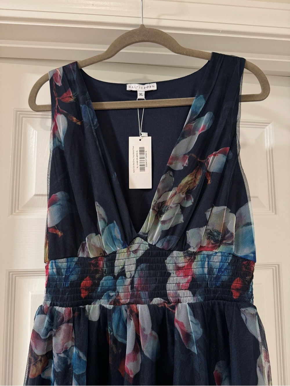 Baltic Born Navy Floral Chiffon Maxi Dress - Picture 2 of 11